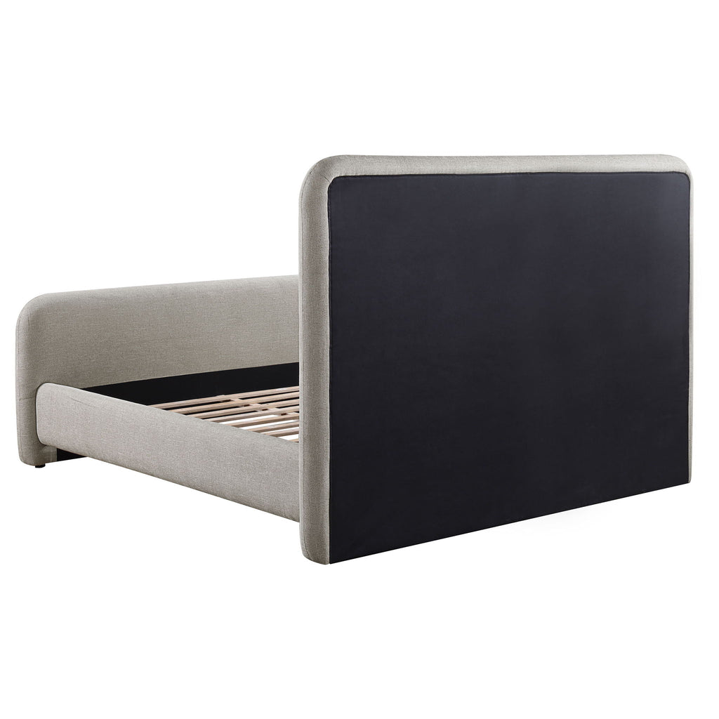 Wren Upholstered Eastern King Panel Bed Grey by Unique Piece Furniture