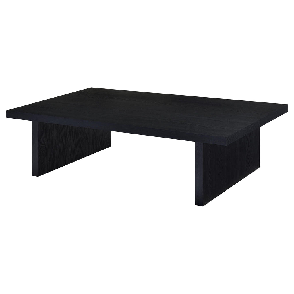 Max Rectangular Engineered Laminate Coffee Table Black by Unique Piece Furniture