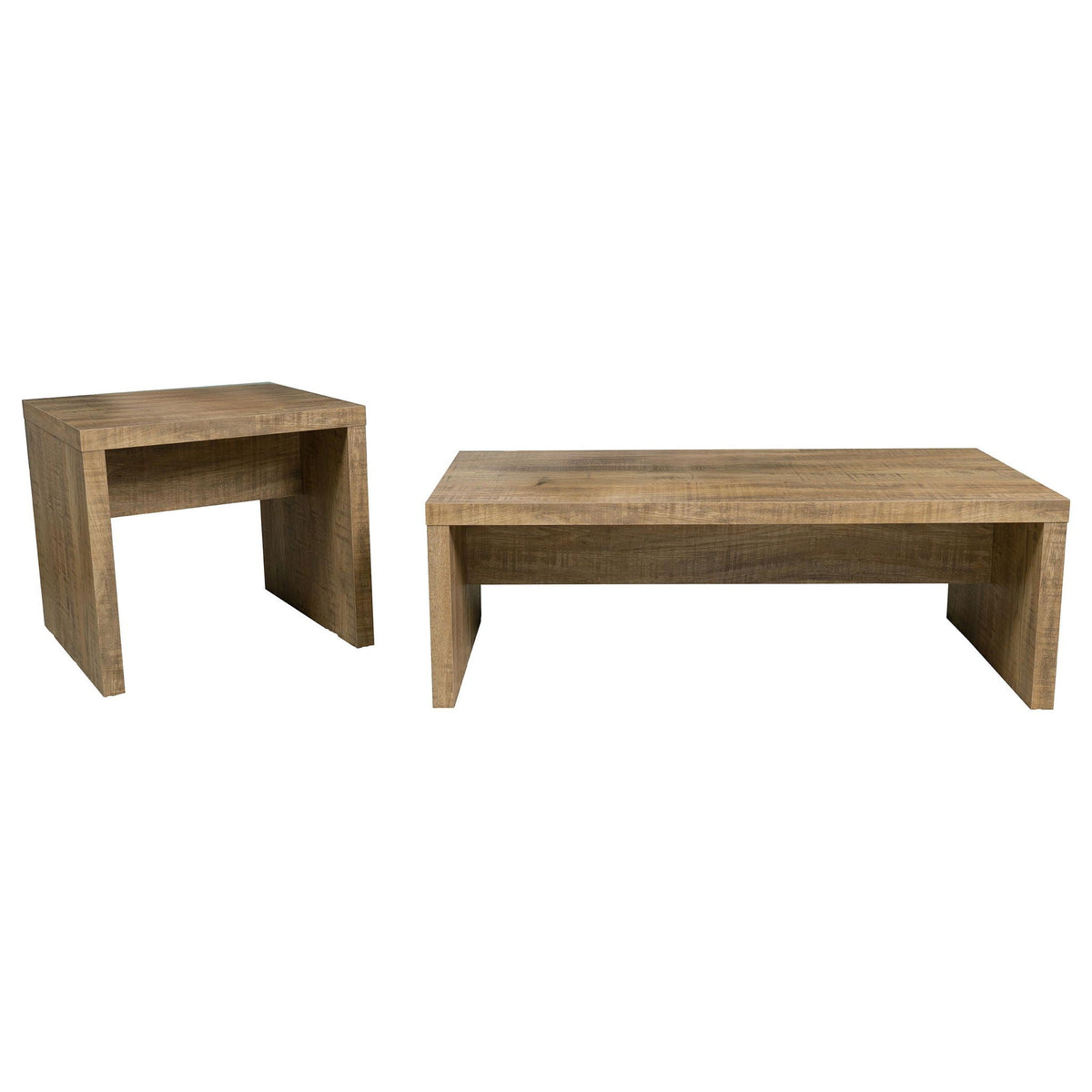 Lynette 2-piece Rectangular Coffee and End Table Set Mango by Unique Piece Furniture