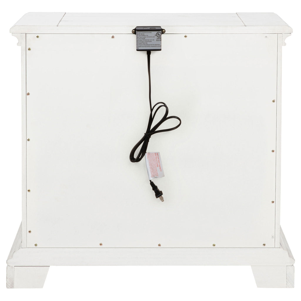McKinney 2-drawer Nightstand with Dual USB Vintage White by Unique Piece Furniture