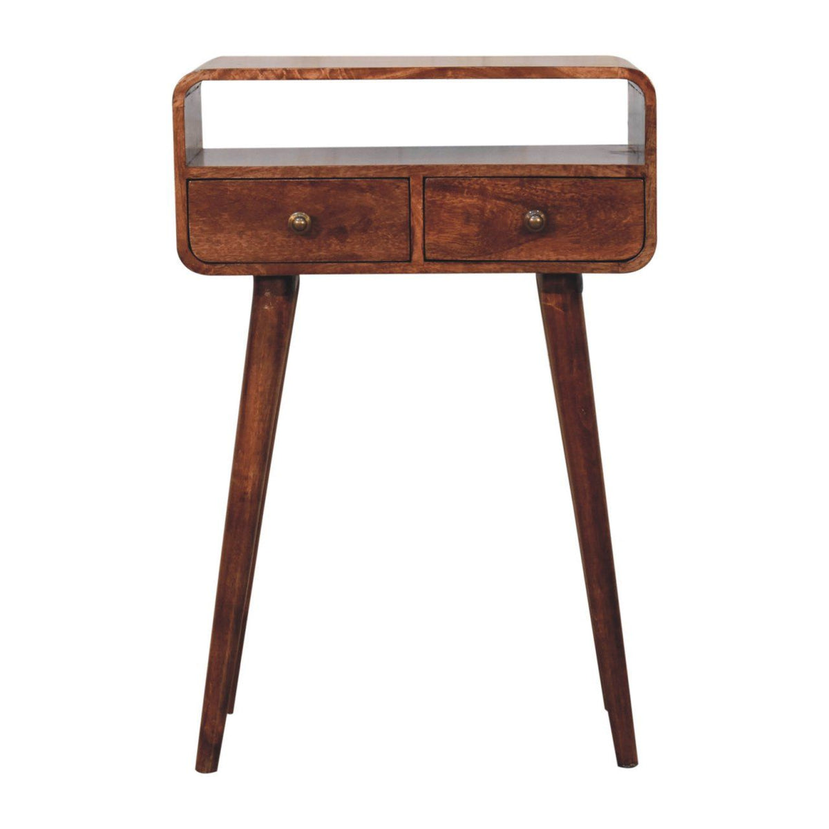 Solid Wood Curved Console Table by Unique Piece Furniture