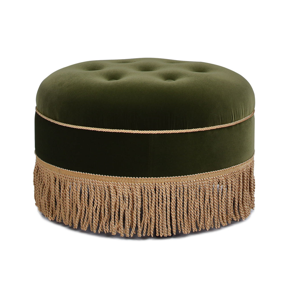 Yolanda - Round Upholstered Accent Ottoman by Unique Piece Furniture