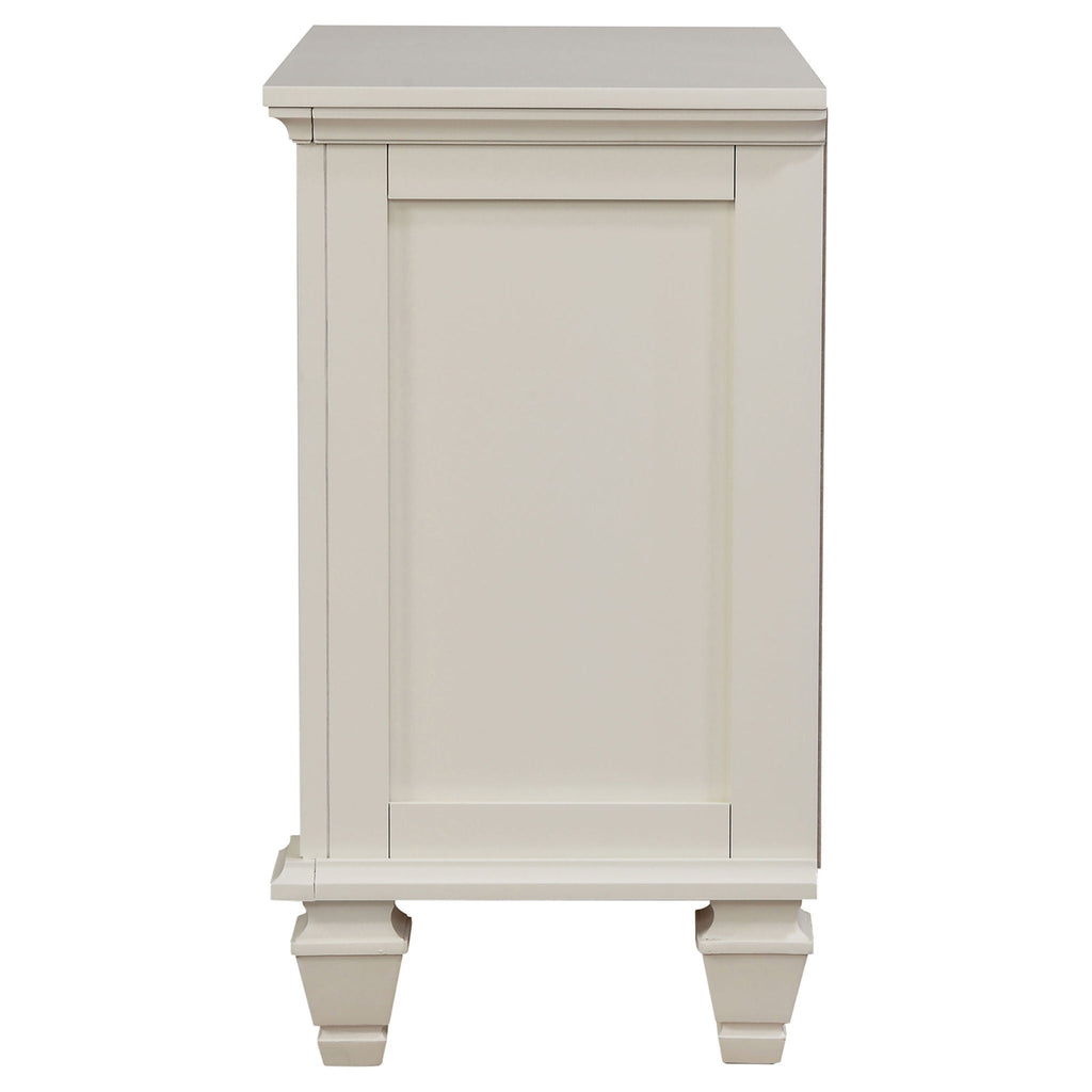 Sandy Beach 3-drawer Nightstand Cream White by Unique Piece Furniture