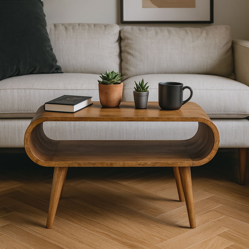 Solid Wood Open Coffee Table by Unique Piece Furniture