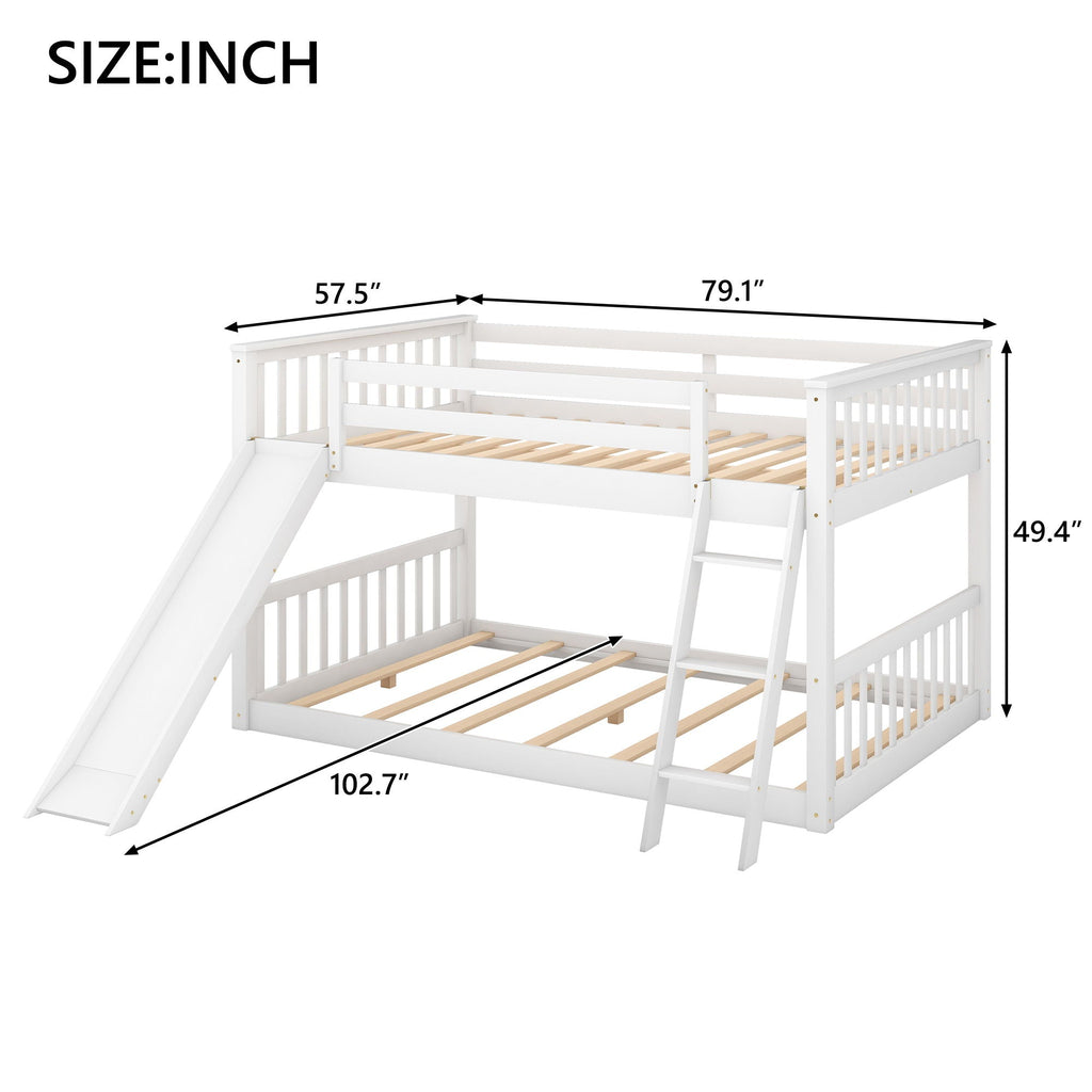 Bunk Bed & Convertible Slide And Ladder by Unique Piece Furniture