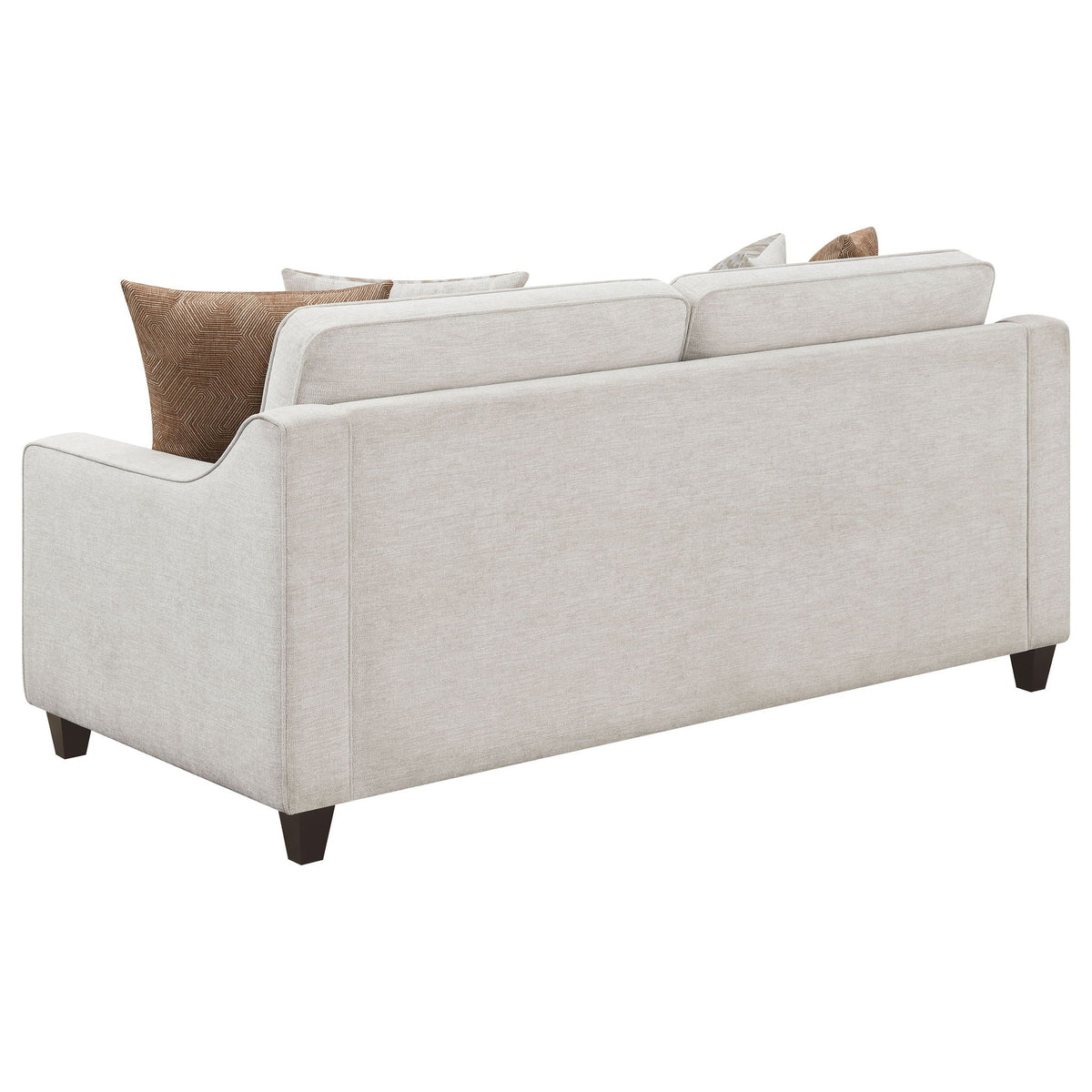 Christine Upholstered Sloped Arm Sofa Beige by Unique Piece Furniture