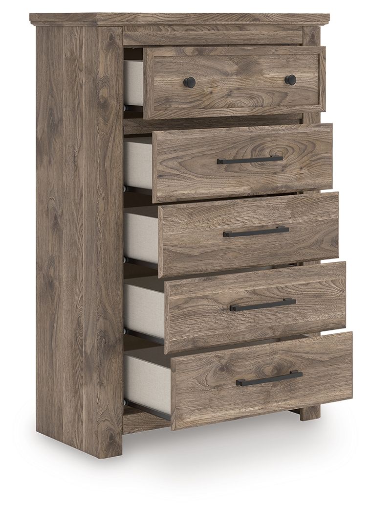 Rusticott - Five Drawer Chest - Brown by Unique Piece Furniture