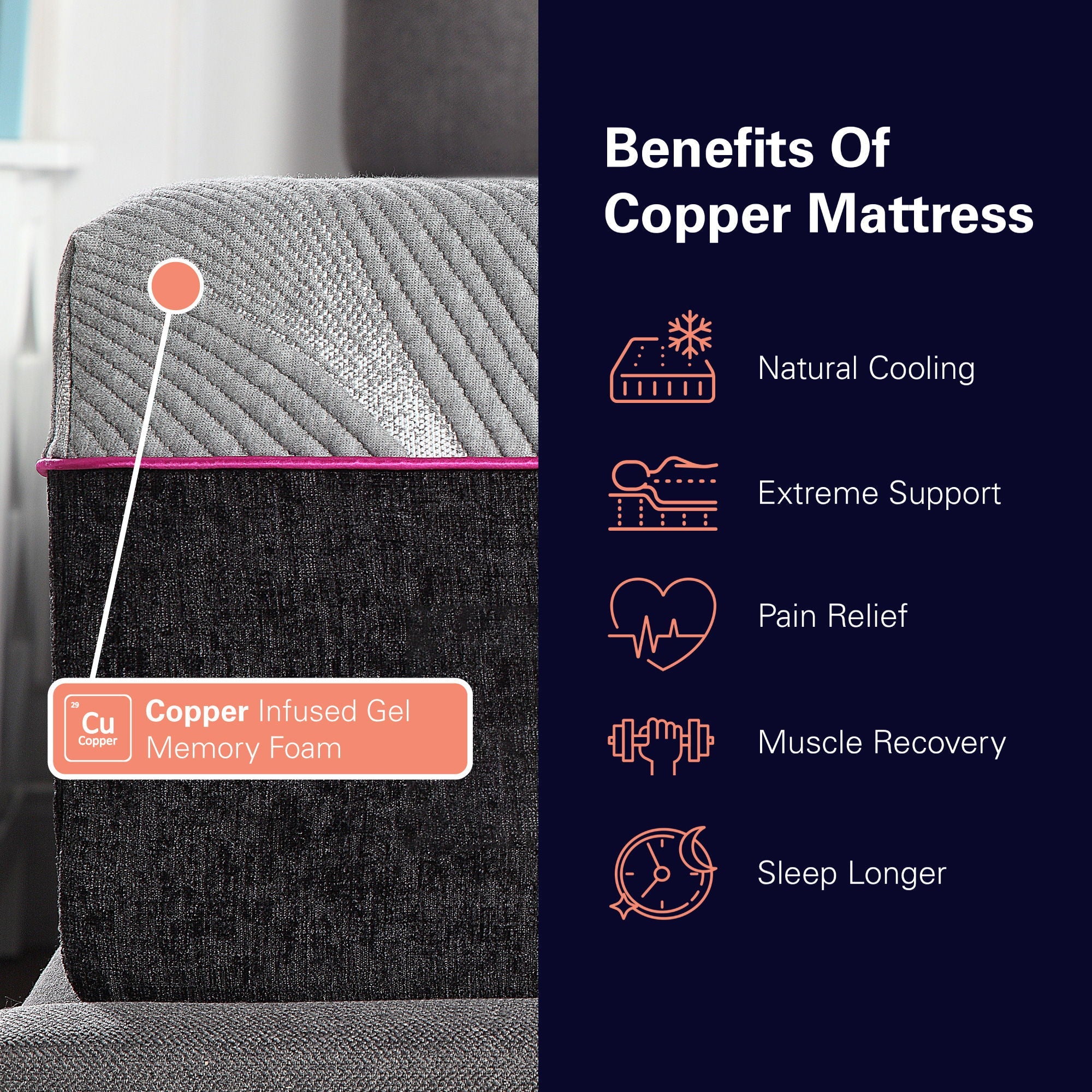 11" Renew Cooling GelCare Memory Foam Mattress by Unique Piece Furniture
