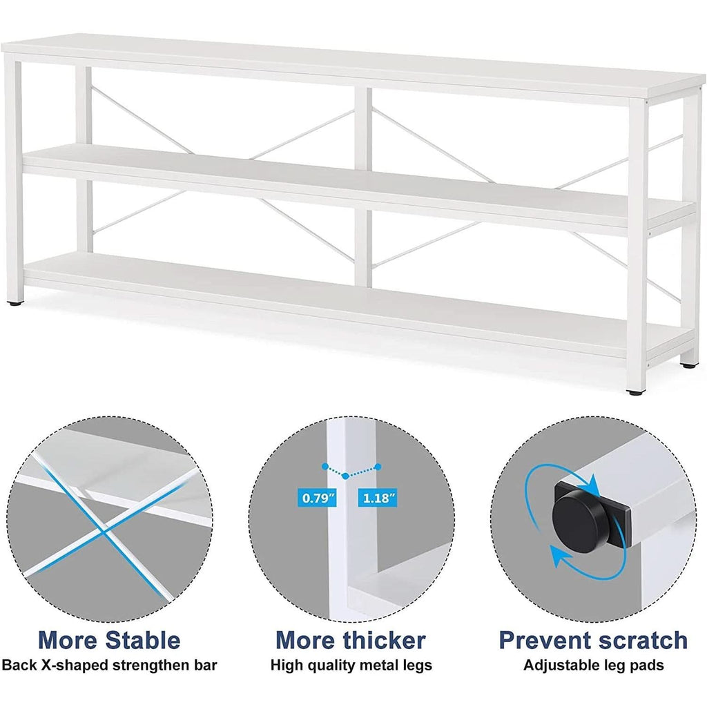 70.8 Inch Long Industrial TV Console With 3 Shelves by ShipItFurniture