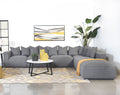 Jennifer 6-piece Upholstered Modular Sectional Grey by Unique Piece Furniture