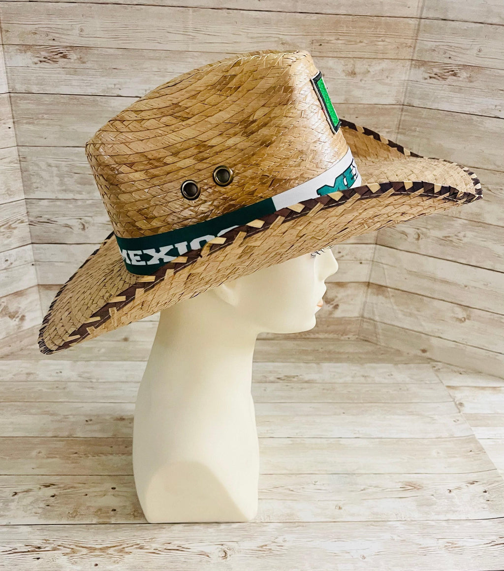 Cowboy Mexican Hat Sombrero Vaquero Artesanal de Palma de Mexico by Chica Mexico