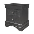 Shaker - Crocodile Metallic Nightstand by Unique Piece Furniture