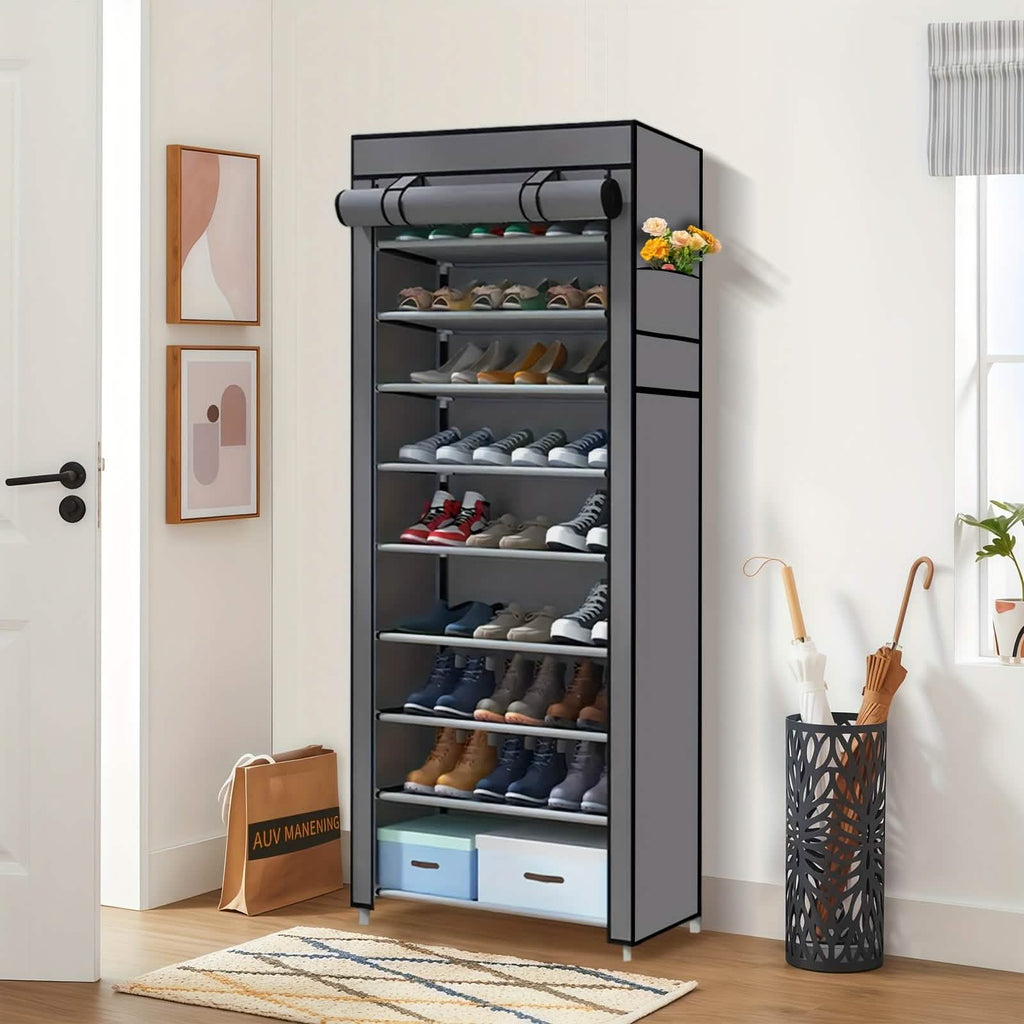 10-Layer 9 Grid Shoe Rack Shelf Storage Closet Organizer by DailySale