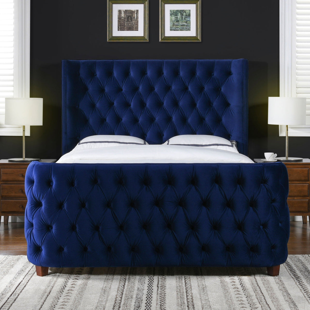 Brooklyn - Tufted Panel Bed Headboard And Footboard Set by Unique Piece Furniture