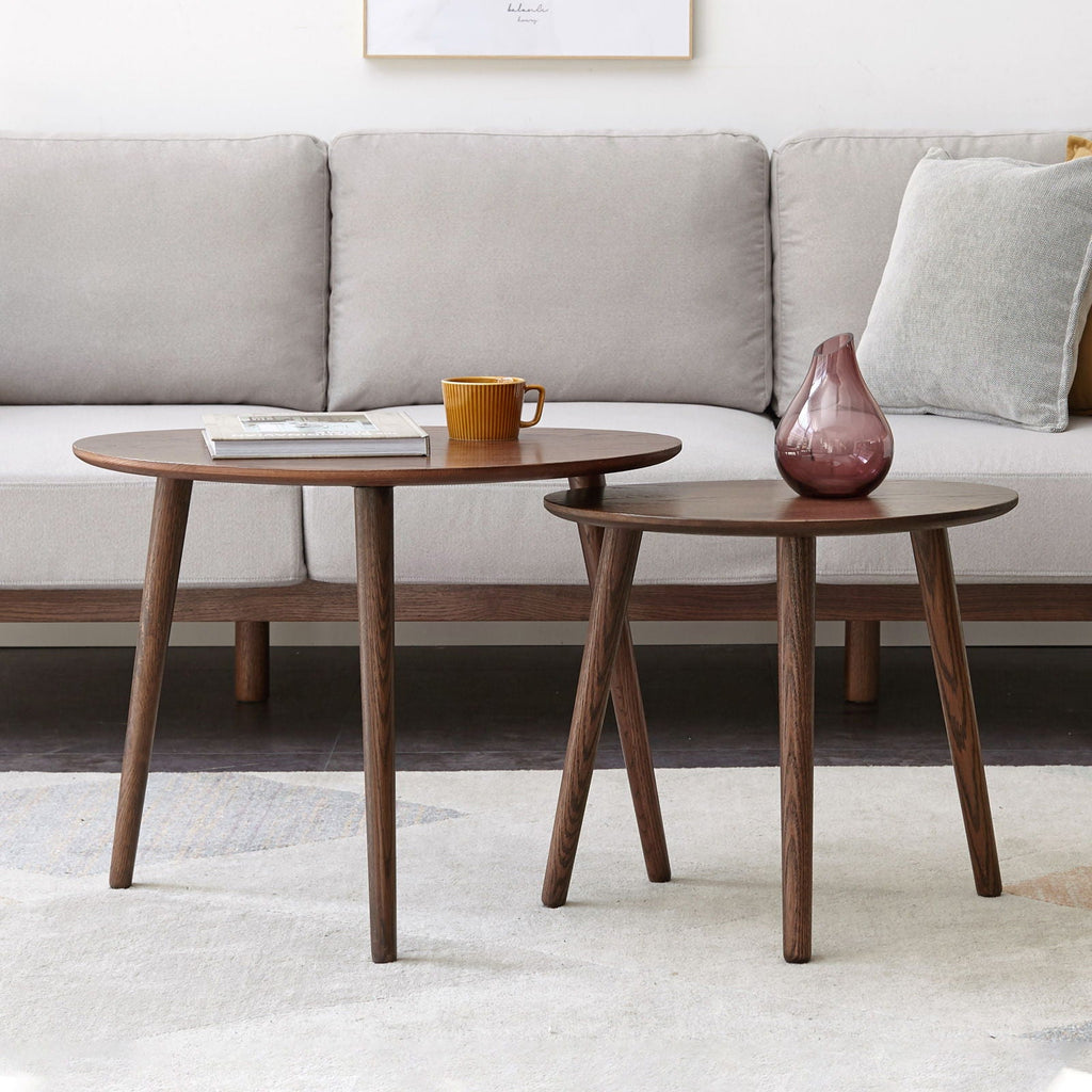 Pebble Shaped Coffee Table - Natural by Unique Piece Furniture