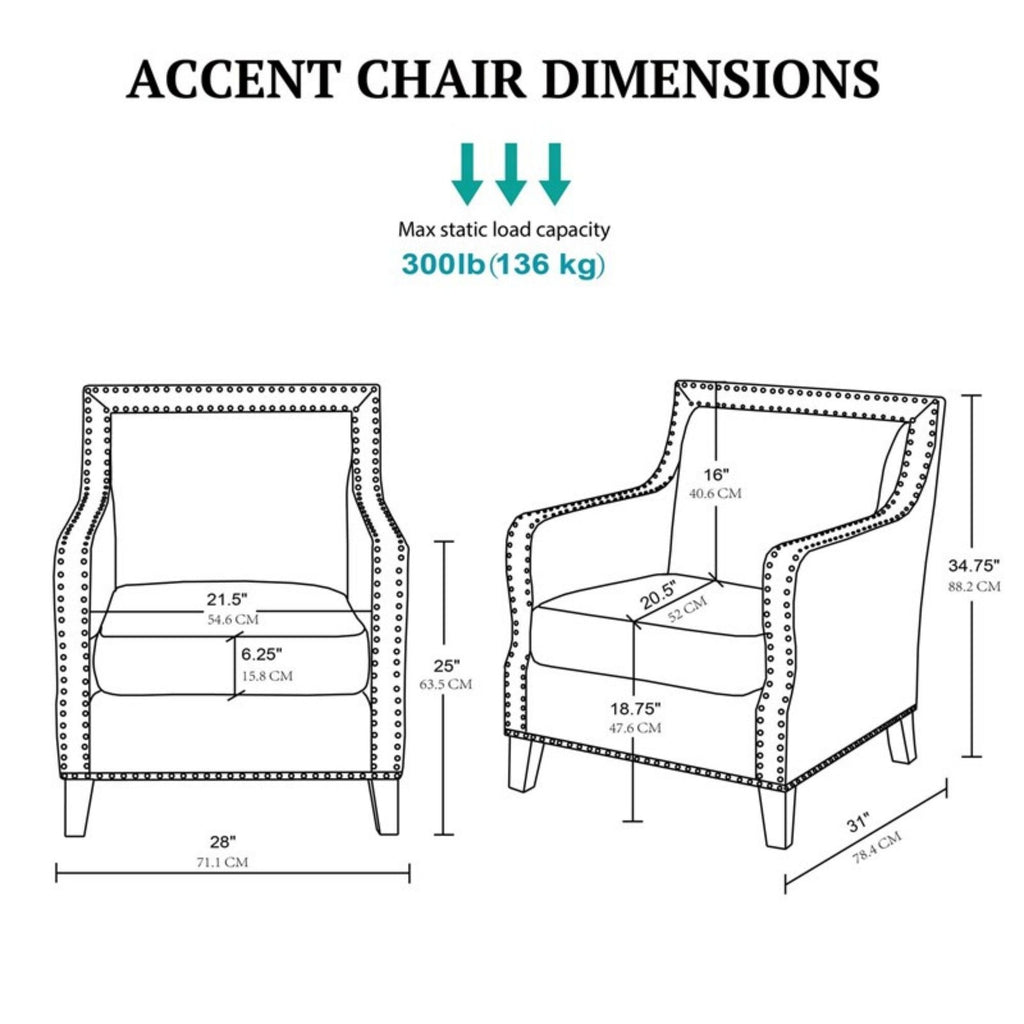 Shasta - Accent Chair With And Nail Buttons - Brown by Unique Piece Furniture