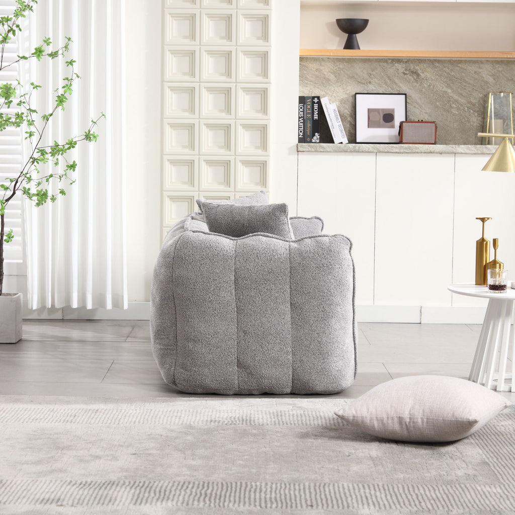 Cozy Beanbag Chair With High Resilience Foam Core For 2 by Unique Piece Furniture