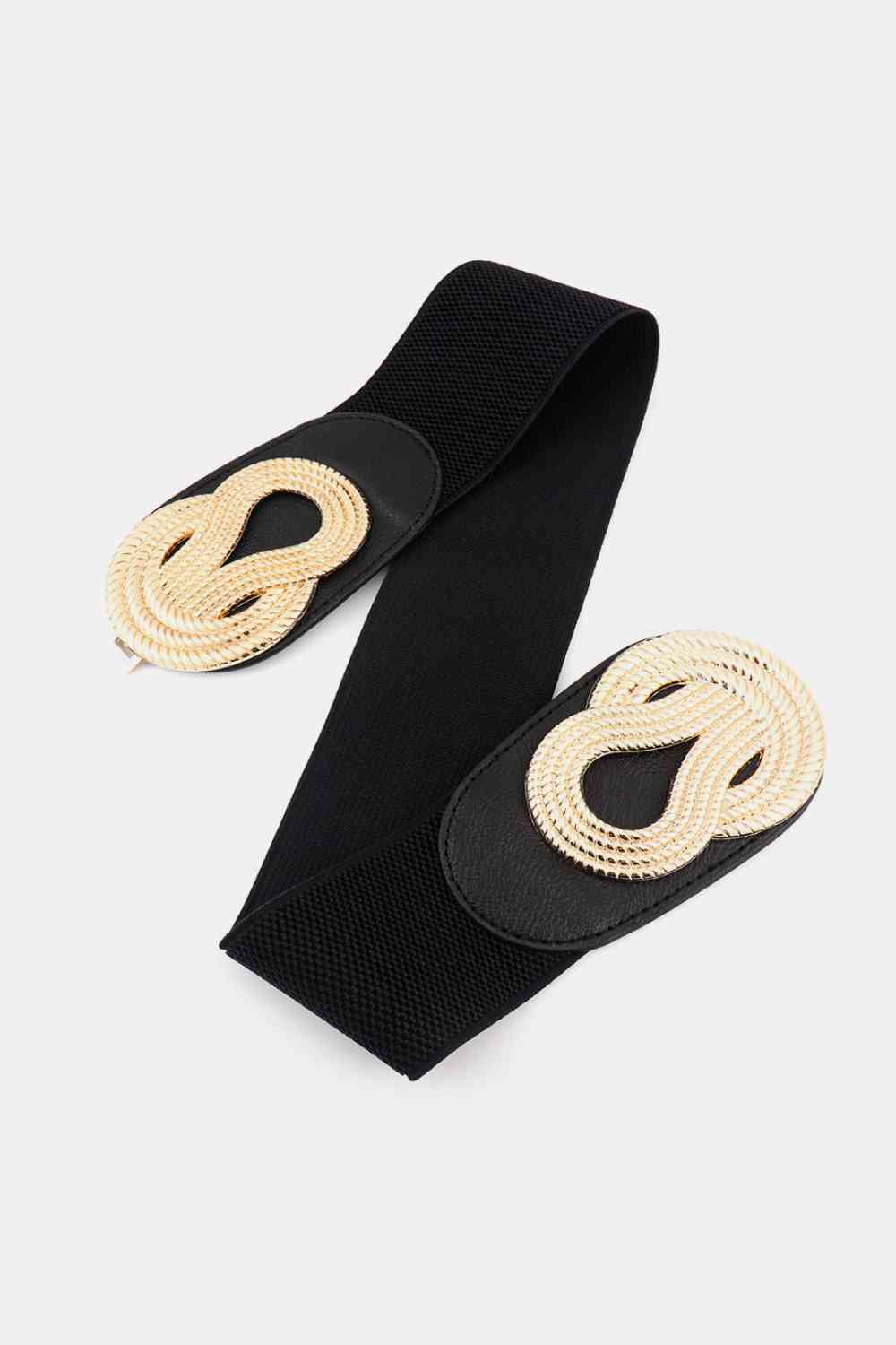 Twisted Trends Alloy Buckle Wide Belt – Stylish Adjustable Fit See size chart under “more details” by The Fashion Celestial