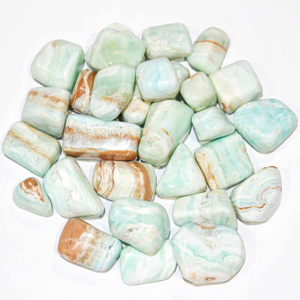 Caribbean Calcite Tumbled Pocket Stone by Sacred Crystals
