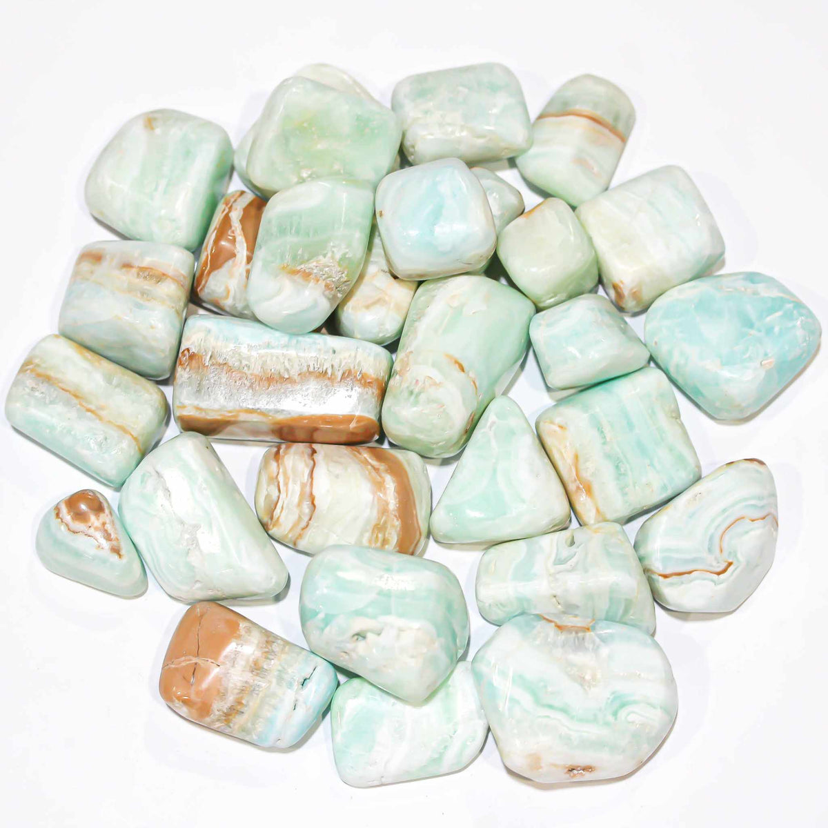 Caribbean Calcite Tumbled Pocket Stone by Sacred Crystals