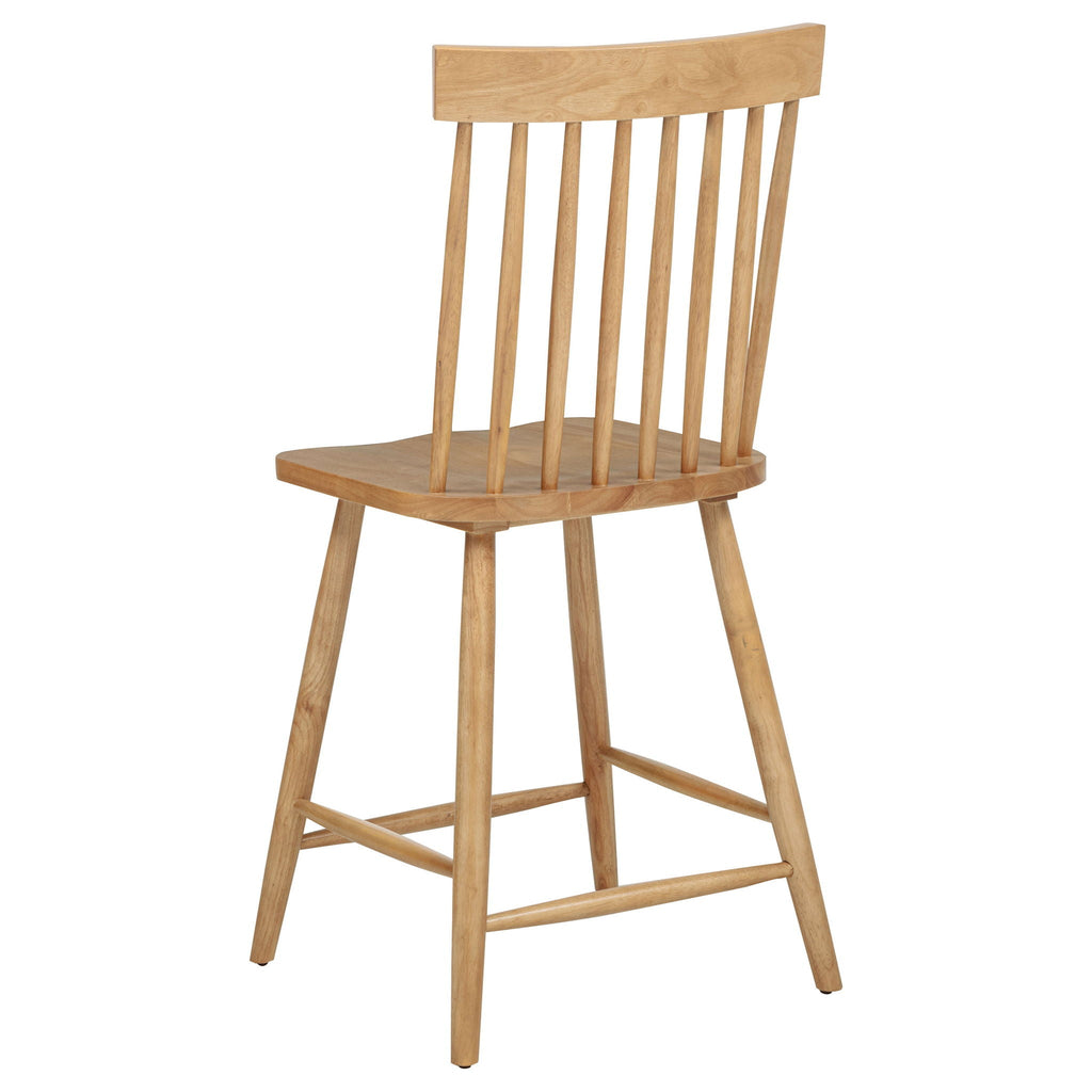 Andrews Windsor Counter Height Dining Side Chair Light Ash (Set of 2) by Unique Piece Furniture