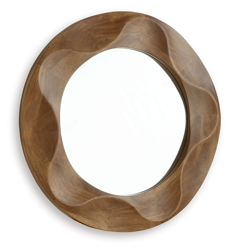 Aajon - Accent Mirror - Brown by Unique Piece Furniture