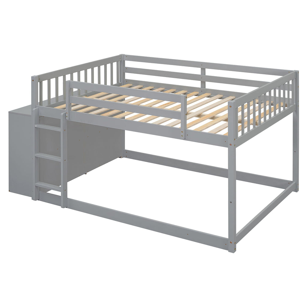 Bunk Bed With 4 Drawers And 3 Shelves by Unique Piece Furniture
