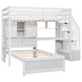 Loft Bed With Built In Desk And Staircase by Unique Piece Furniture