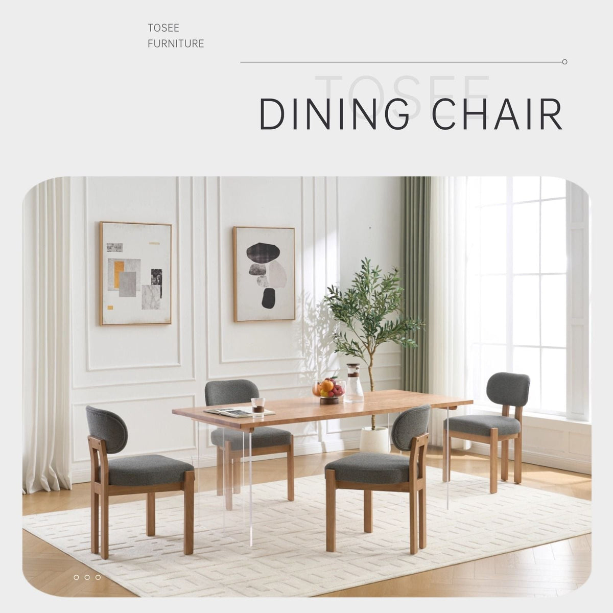 Dining Chairs With Ergonomic Backrest And Adjustable Feet (Set of 2) by Unique Piece Furniture
