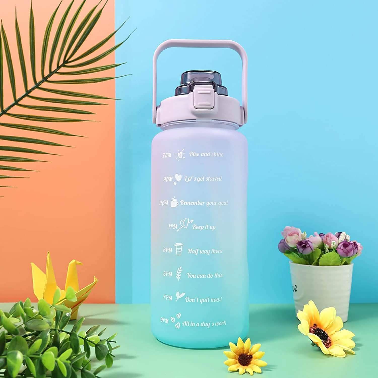 68 Oz Water Bottle with Time Marker by DailySale