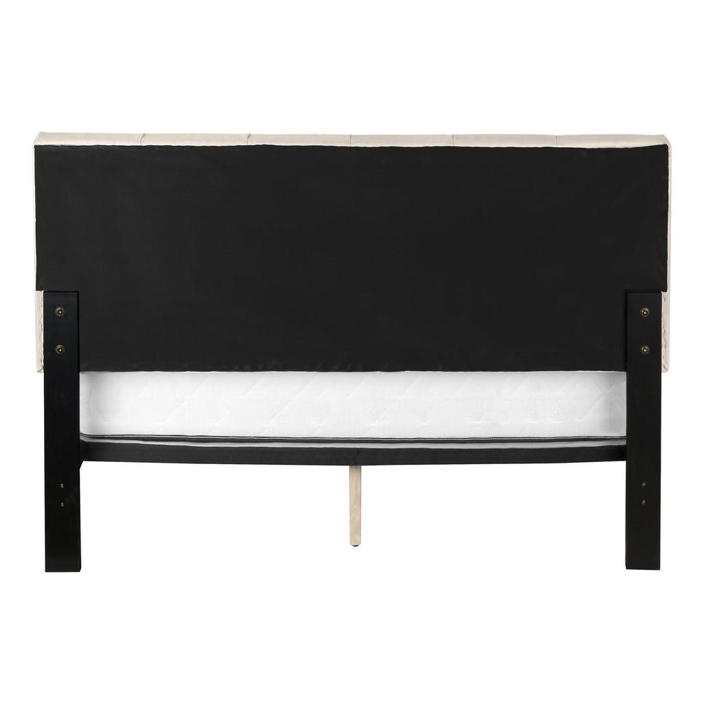 Queen Size Bed, Upholstered, Transitional - Beige by Unique Piece Furniture