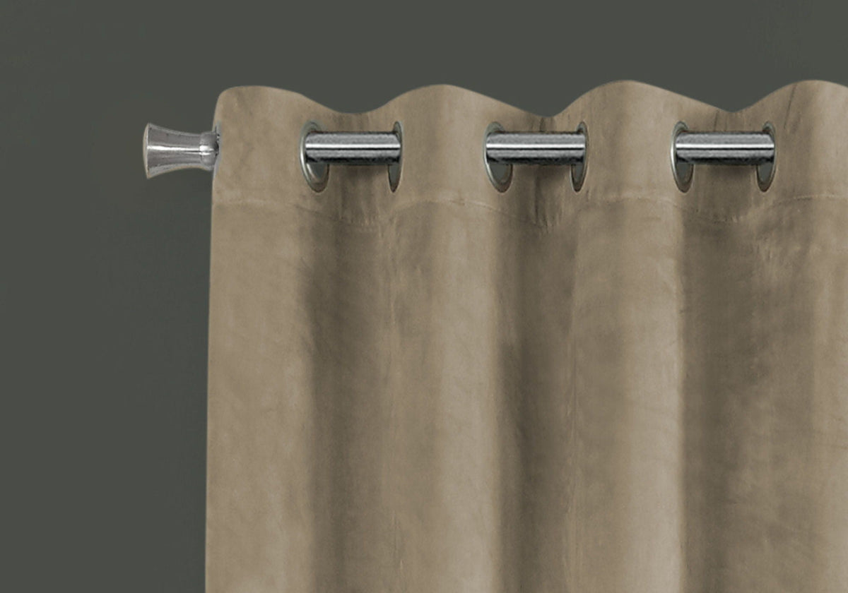 2 Pieces Set, Curtain Panel, Room Darkening, Grommet by Unique Piece Furniture