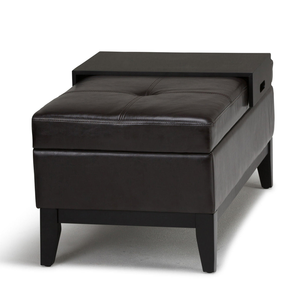 Oregon - Contemporary Storage Ottoman Bench With Tray by Unique Piece Furniture