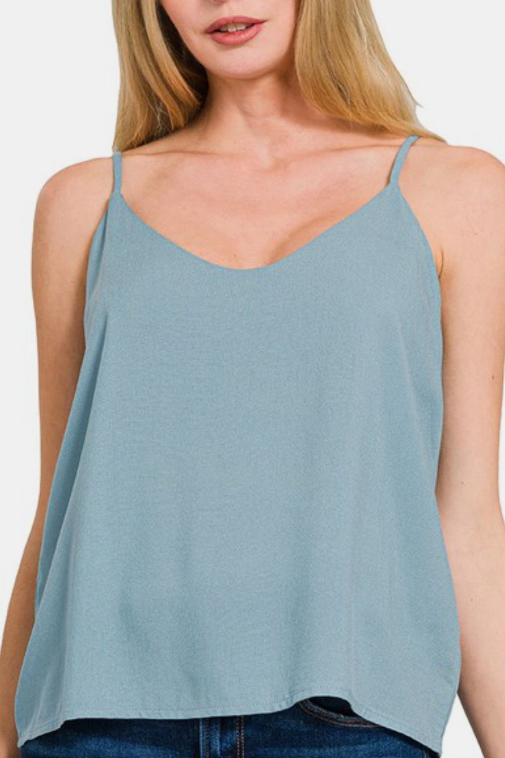 Zenana Two Layered Spaghetti Strap Cami by Wild and Free Boutique
