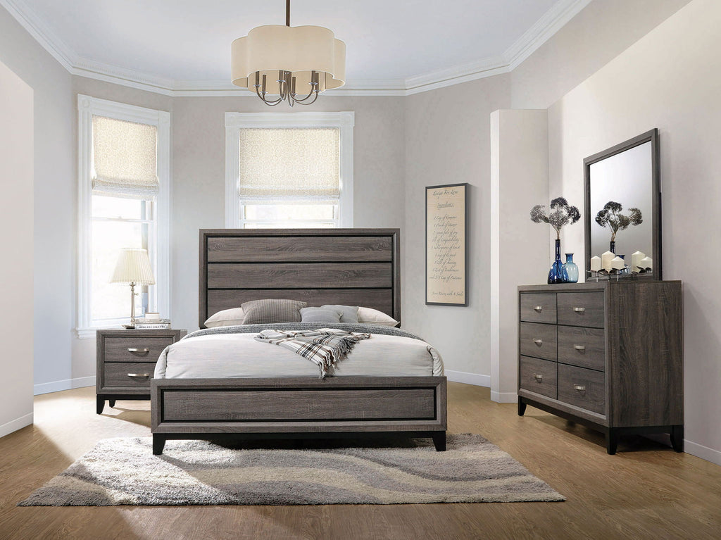 Watson Four-piece Queen Bedroom Set Grey Oak by Unique Piece Furniture