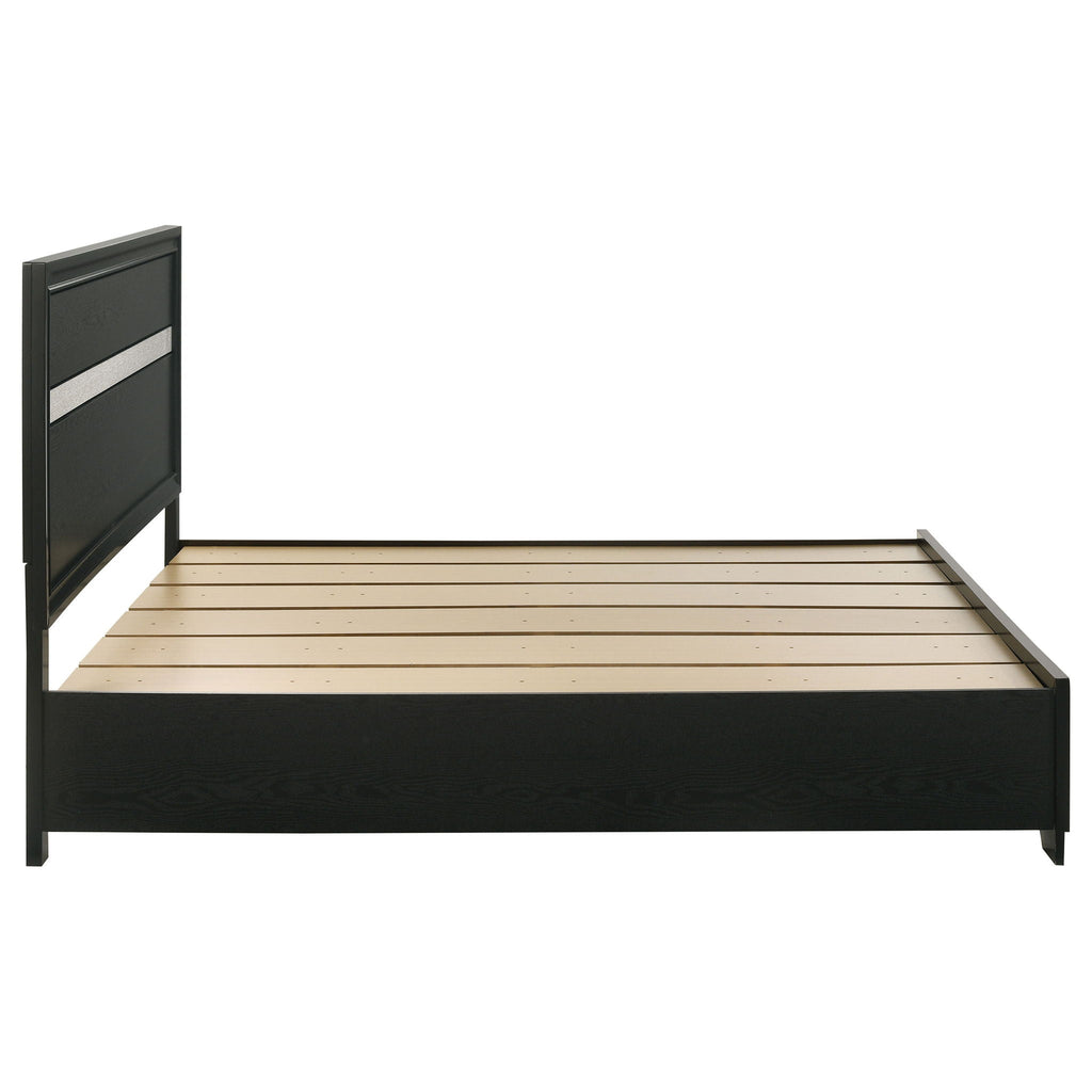 Miranda 51-inch Wood Eastern King Storage Panel Bed Black by Unique Piece Furniture