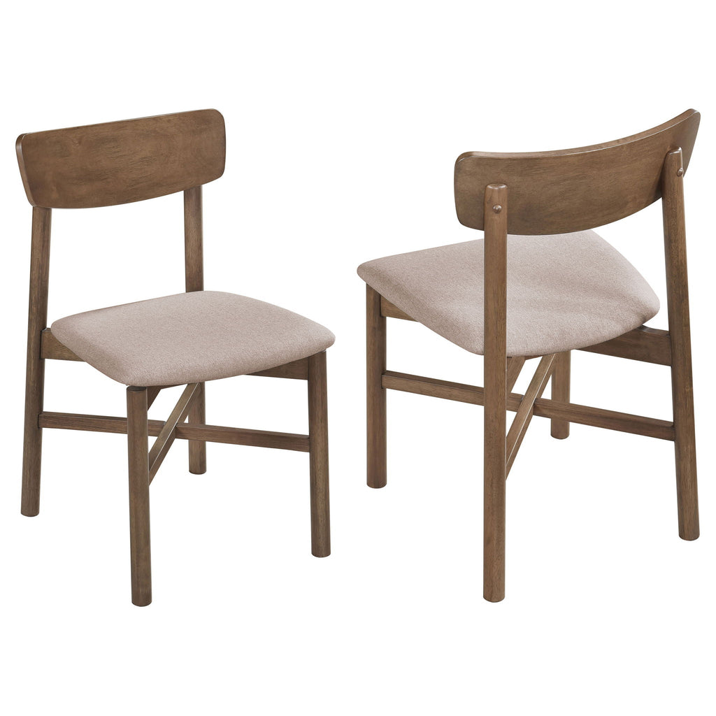 Parkridge Dining Side Chair Natural Walnut (Set of 2) by Unique Piece Furniture