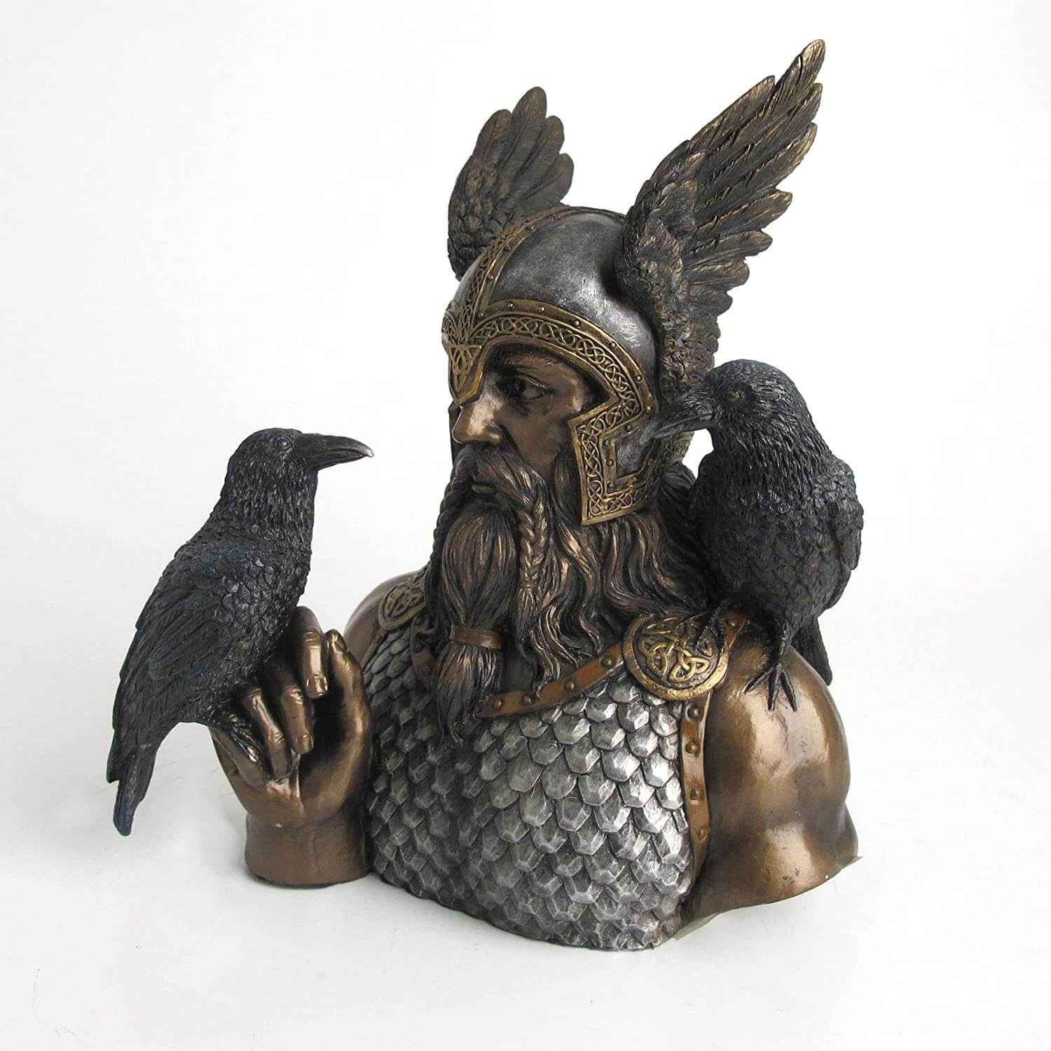 Odin with Ravens Bust