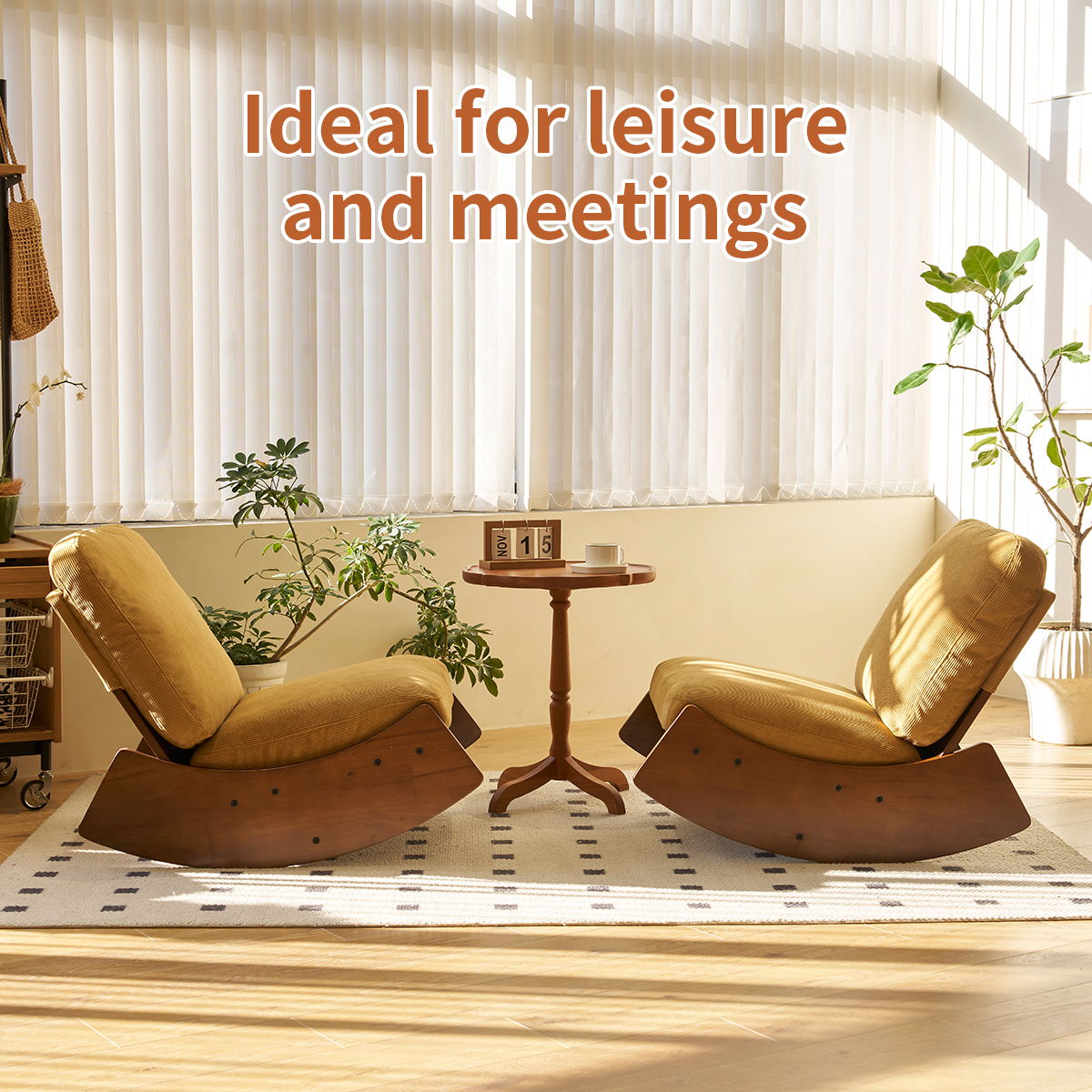 Comfortable High-Quality Upholstery Glider Rocking Chair by Unique Piece Furniture