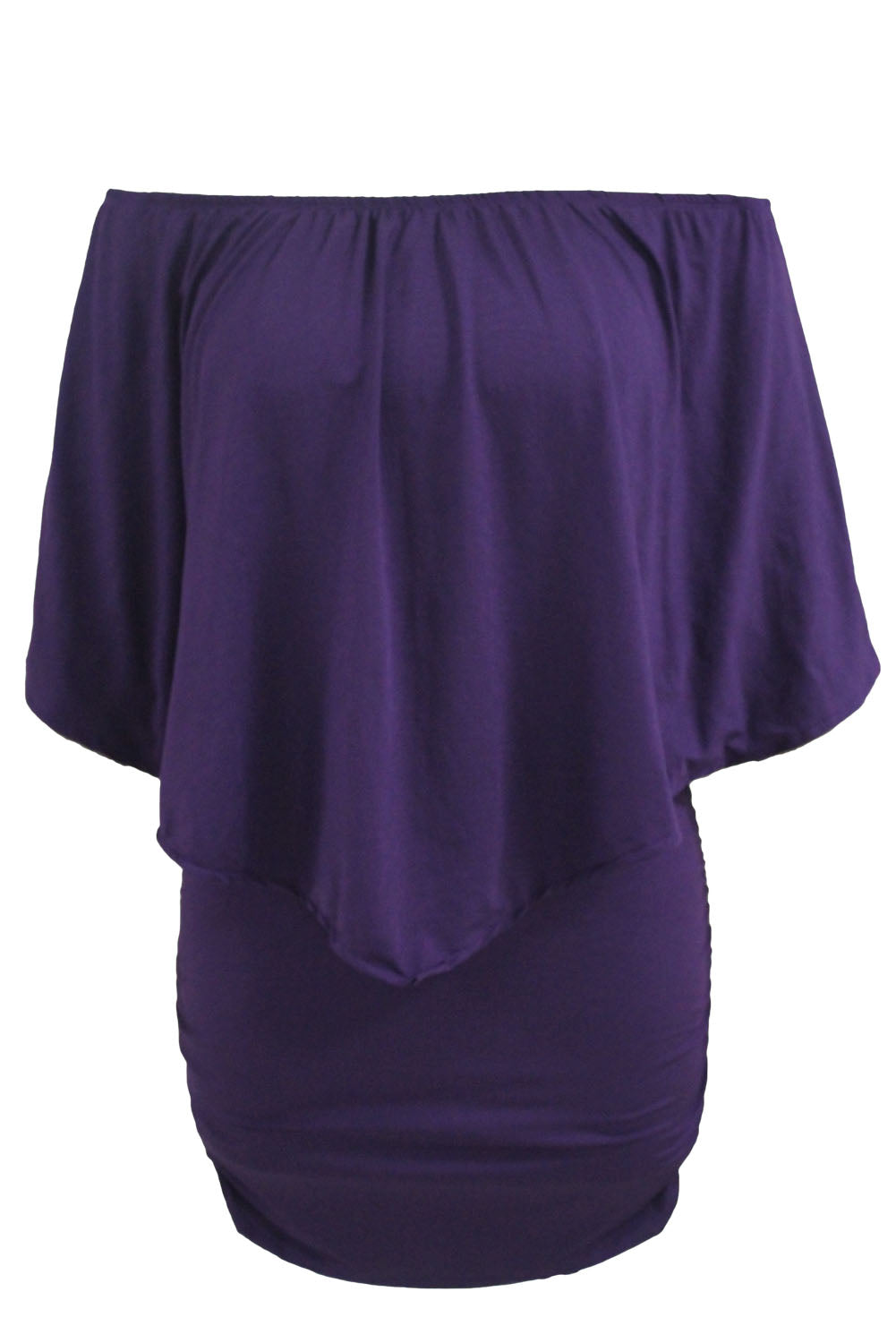 Plus size Dressing Layered Fiery Red Mini Poncho Dress by Wild and Free Boutique