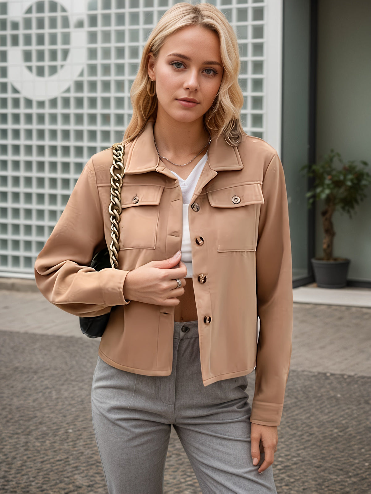 Women’s Plus Size Flannel Jacket by FitiqueFit