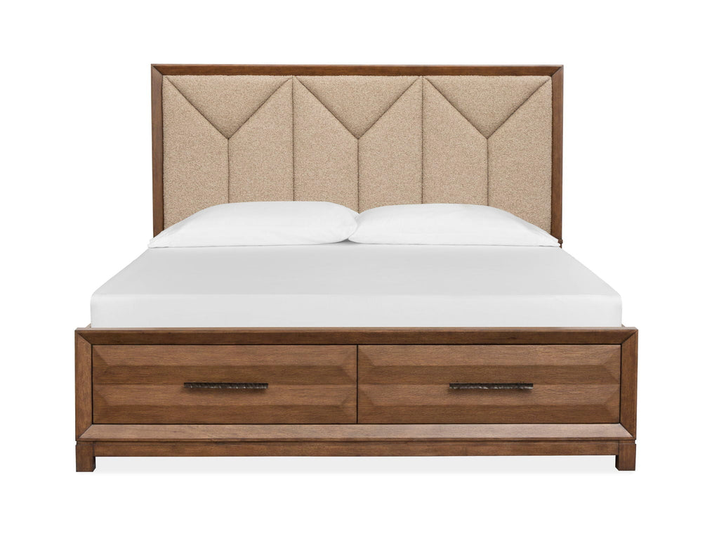 Callisto - Upholstered Panel Storage Bed by Unique Piece Furniture