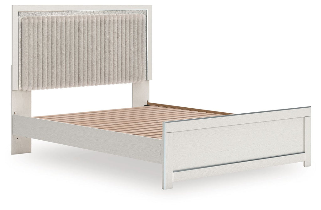 Zuraleus - Upholstered Panel Platform Bed With Roll Slats by Unique Piece Furniture
