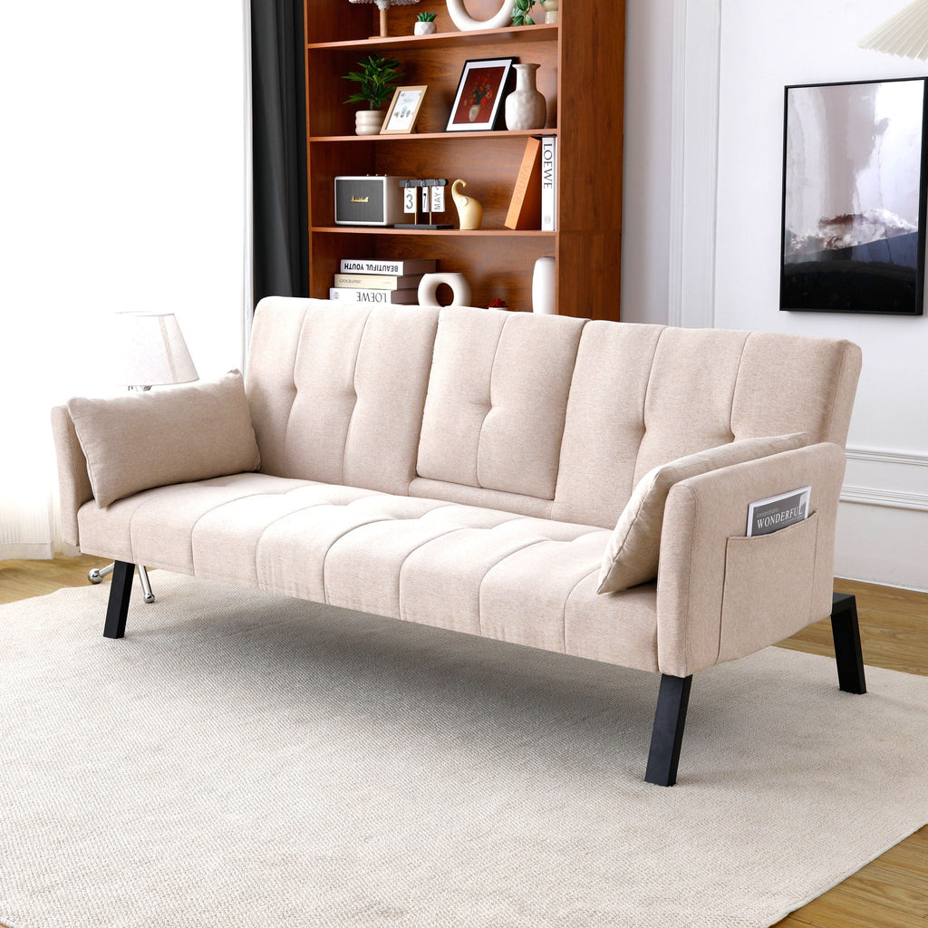 Sofa Bed With Foldable Design And Cup Holder by Unique Piece Furniture