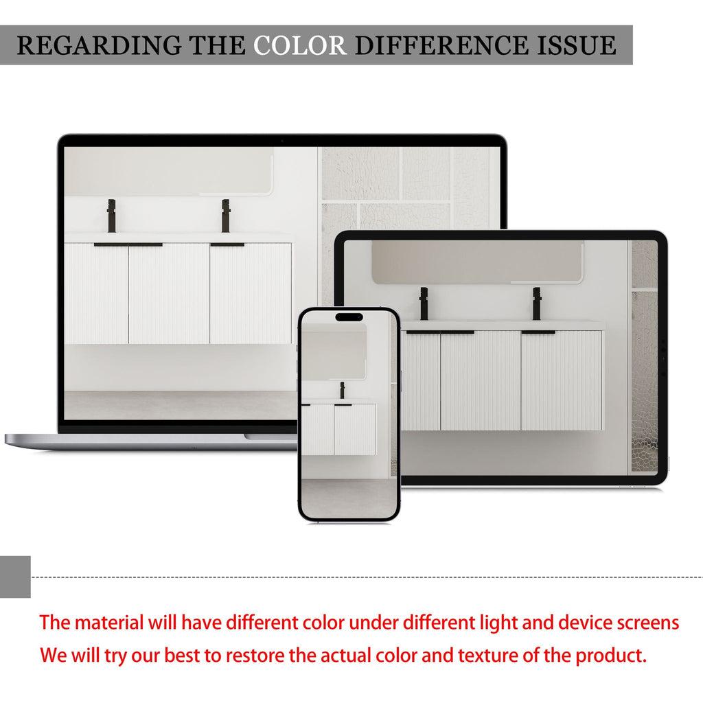 Contemporary Wall Mounted Bathroom Vanity With Soft Close Doors by Unique Piece Furniture