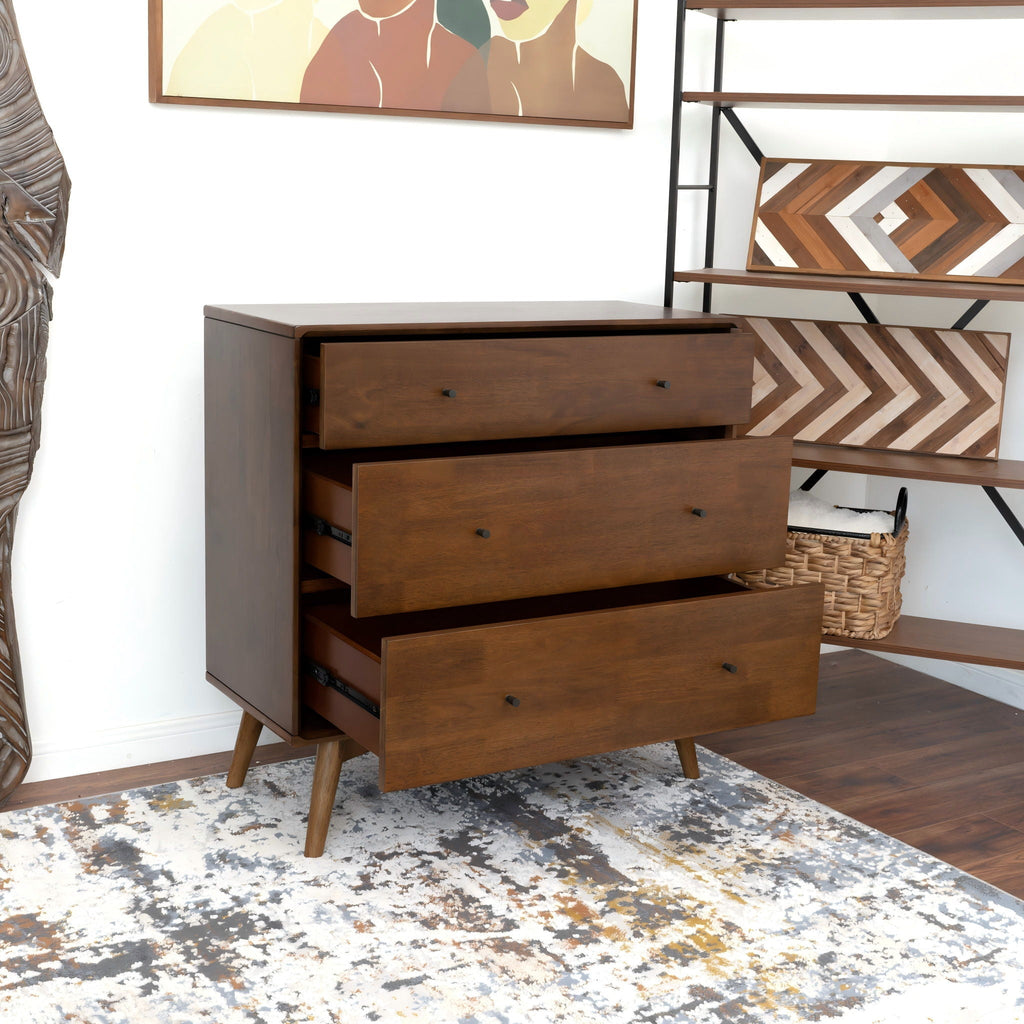 Caroline - Dresser 3 Drawer - Brown / Wood by Unique Piece Furniture