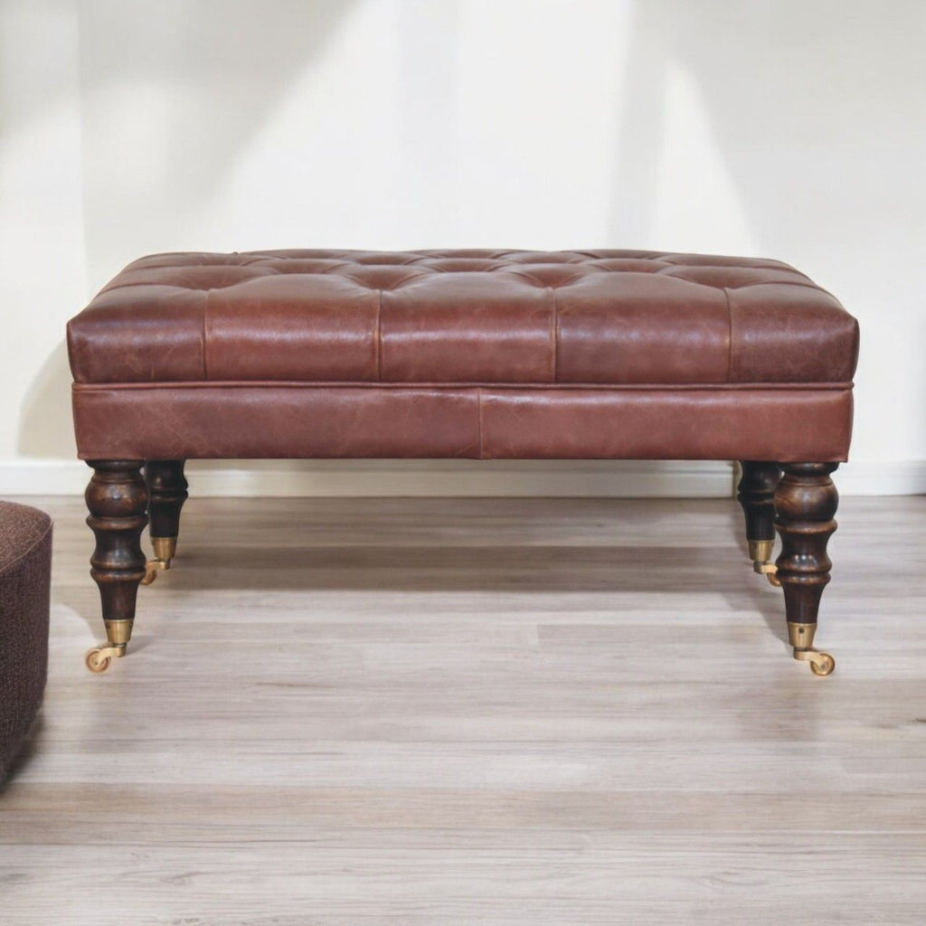 Buffalo - Ottoman With Castor Legs by Unique Piece Furniture