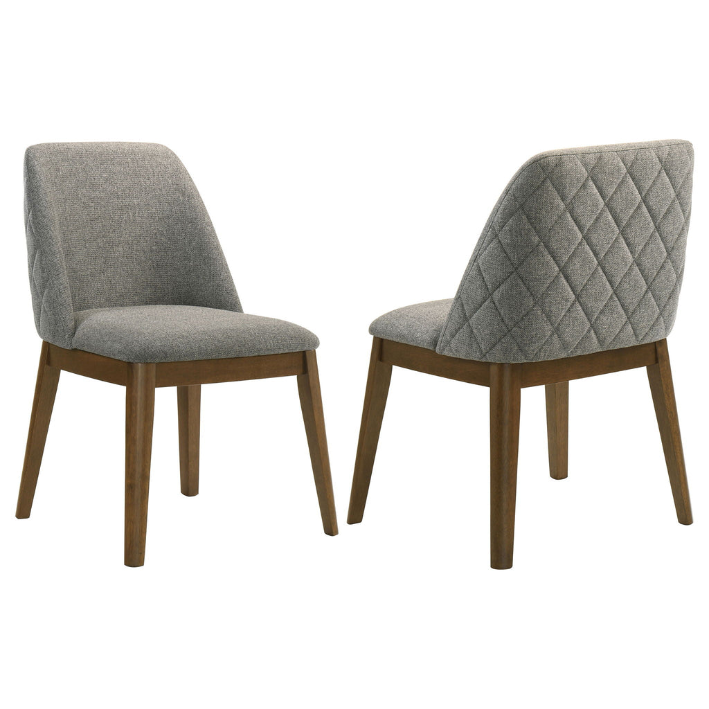 Franklin Upholstered Dining Side Chair Grey (Set of 2) by Unique Piece Furniture