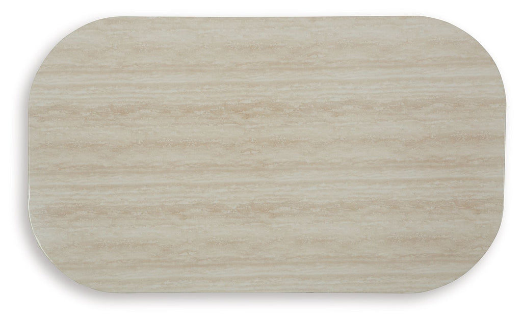 Kimora - Rectangular Cocktail Table - Beige / Dark Brown by Unique Piece Furniture