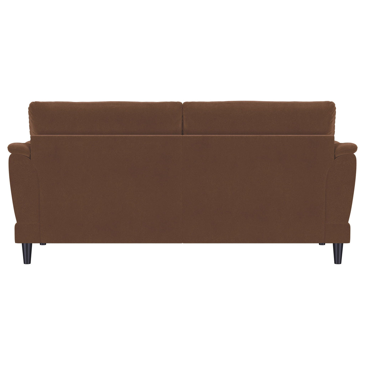 Selma Velvet Upholstered Crescent Arm Sofa Rust by Unique Piece Furniture